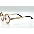 thumbnail image 4 of Sunglasses Men Hip Hop Shades Round Gold Metal Diamond Bling Pink, 4 of 6