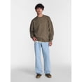thumbnail image 2 of No Boundaries Crewneck Fleece Sweatshirt with Long Sleeves, Men's XS-4XLT, 2 of 5