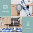 thumbnail image 6 of Blue and White Grid Pattern Kitchen Rugs Sets Of 3,Kitchen Runner Rugs Non Skid Washable,Decorative Kitchen Floor Mats for Kitchen,Sink,Laundry,17"x30"+ 17"x47" + 17"x59", 6 of 6