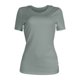 thumbnail image 4 of Top de manga corta con cuello redondo y canalé ajustado para mujer: elegante prenda para combinar, versátil con vaqueros o faldas - S-XXL, 4 of 5