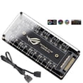 thumbnail image 1 of Cable de Extensión ARGB RGBW ASUS AURA SYNC 5V 3 Pines Hub Splitter SATA para PC RGB Ventilador Enfr, 1 of 8