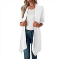 thumbnail image 2 of Chaqueta Informal de Cuartos y Abertura Frontal para Mujer, Abrigo Ligero y Moderno con Abertura Frontal. XL, 2 of 9