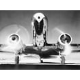 thumbnail image 2 of Anonymous 18x15 Gold Ornate Wood Framed with Double Matting Museum Art Print Titled - Front View of Passenger Airplane, 2 of 4