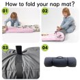 thumbnail image 5 of AOLOA Personalized Toddler Nap Mat for Preschool, Custom Name Kids Nap Mat with Pillow Cover and Nap Blanket, Daycare Nap Mat for Kindergarten, Flower Leopard Design Nap Mats, Easy Carry, 5 of 8