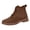 I-033 Coffee, variant on I-033 Beige Vintage Lace Up Ankle Boots For Women Desert Boots Casual Round Toe Faux Leather Fall Footwear