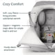 thumbnail image 3 of UPPAbaby CozyGanoosh for Aria and Mesa Infant Car Seat Carriers/Easily Attaches to Aria, Mesa, Mesa V2, Mesa Max/Ultra-Plush, Weather-Proof/Light Grey, 3 of 5