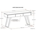 thumbnail image 5 of Allora Contemporary Console Table in Distressed Charcoal Brown, 5 of 5