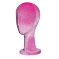 thumbnail image 2 of EHJRE Female Head Mannquin Hat Display Mannequin Head Professional Display Styling Velvet Head Dress Form for Halloween Hat Headset Rose Red, 2 of 8
