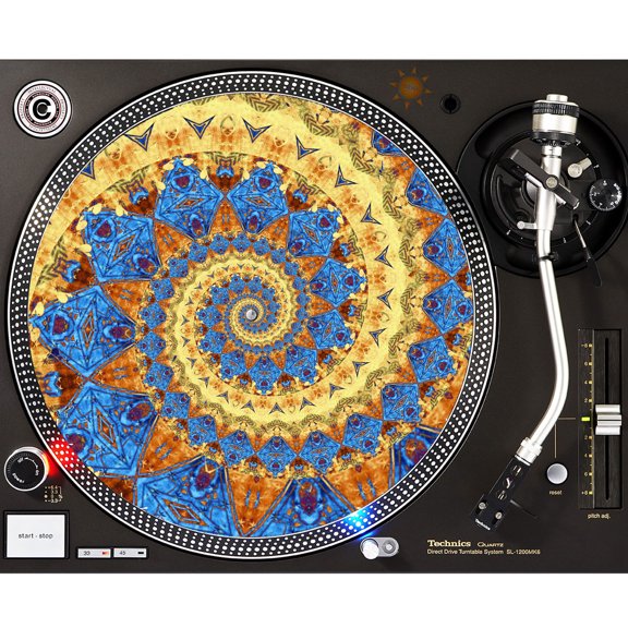 KuzmarK™ 12" DJ Turntable Slipmat - African Indian