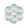 thumbnail image 7 of 13 Inch Round Placemats Set of 6, Thanksgiving Pumpkins Non Slip Heat Insulation PP Table Mats, Fall Eucalyptus Green Leaves Washable Place Mats for Kitchen Dining Party Table Decor, 7 of 7