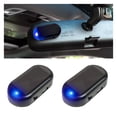 thumbnail image 1 of CNKOO Car Solar Power Simulated Dummy Alarm  Car Alarm Warning Light Fake Lamp with USB Charger Port  Anti-Theft LED Flashing Security Light Car Accessories for Most Cars ( 2PCS), 1 of 5
