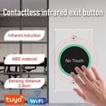 thumbnail image 3 of Interruptor Inteligente Tuya Wifi Botón de Liberación de Salida de Puerta Sin Contacto Inducción Infrarroja para Control de Acceso Control Remoto A, 3 of 5