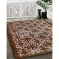 thumbnail image 2 of Ahgly Company Indoor Rectangle Mid-Century Modern Red Brown Oriental Area Rugs, Swatch Sample, 2 of 6