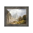 thumbnail image 3 of Merced River Yosemite by Albert Bierstadt Framed Wall Art Print, Landscape Mountain Wall Art, 11x14, 2405, 3 of 6
