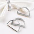 thumbnail image 2 of Dalrosia 12PCS Semicircle Napkin Rings Metal Napkin Ring Holders, Serviette Buckles for Family Dinner, Wedding, Party, 2 of 7