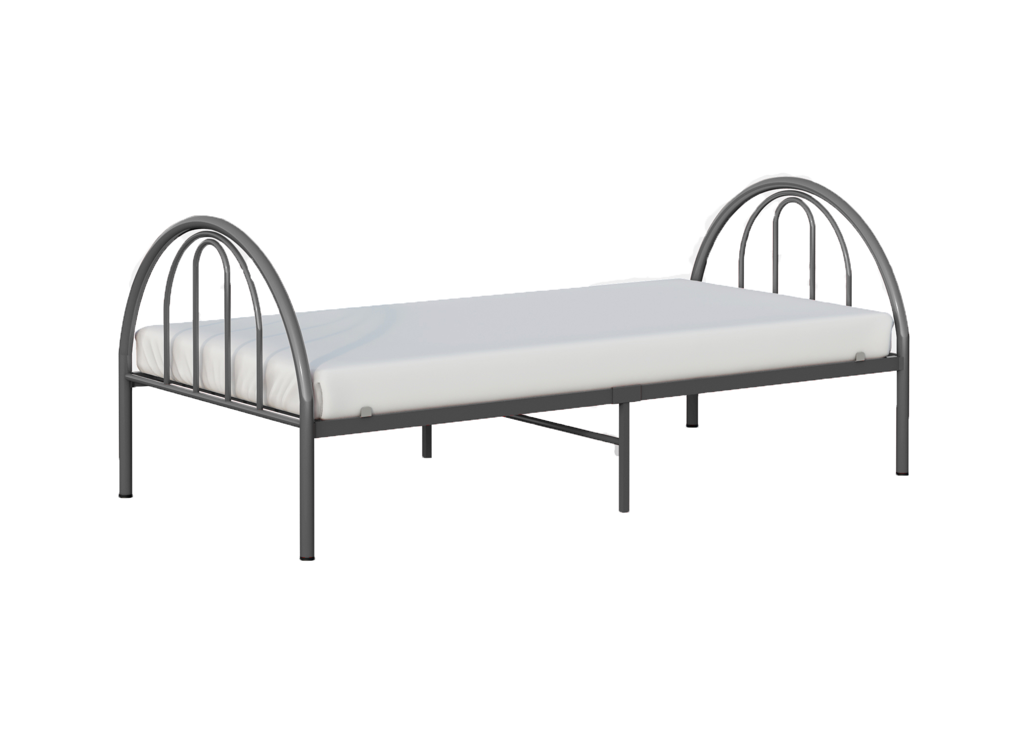 BK Furniture Brooklyn Classic Metal Bed, Twin, Gray - image 3 of 5