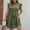 Green, variant on Plus Size Summer Dresses for Women 2026 Solid Color Sleeveless Round Neck Elegant Pleated Dress