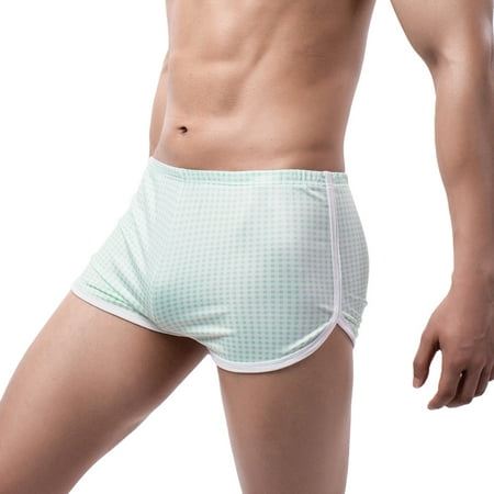 

Zuwimk Mens Underwear Briefs Ice Silk Men bikini underwear Men s briefs Lace Panties Mint Green L