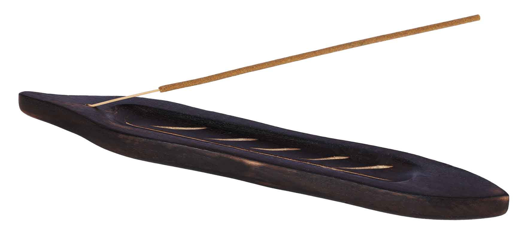 (3 pack) Better Homes & Gardens Wooden Leaf Incense Burner, Brown