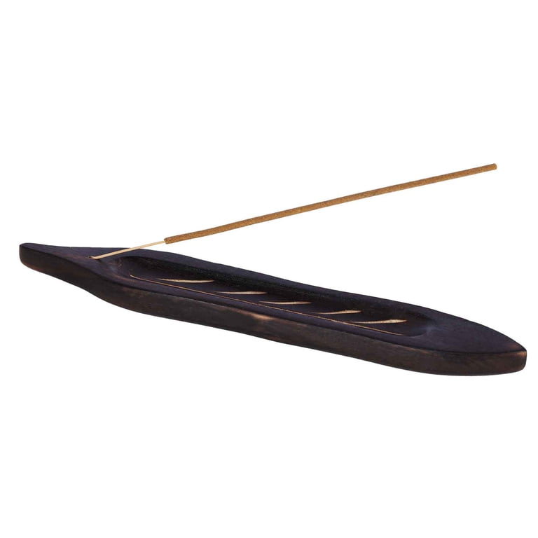 Better Homes & Gardens Wooden Leaf Incense Burner Brown 3-Pack photo 5