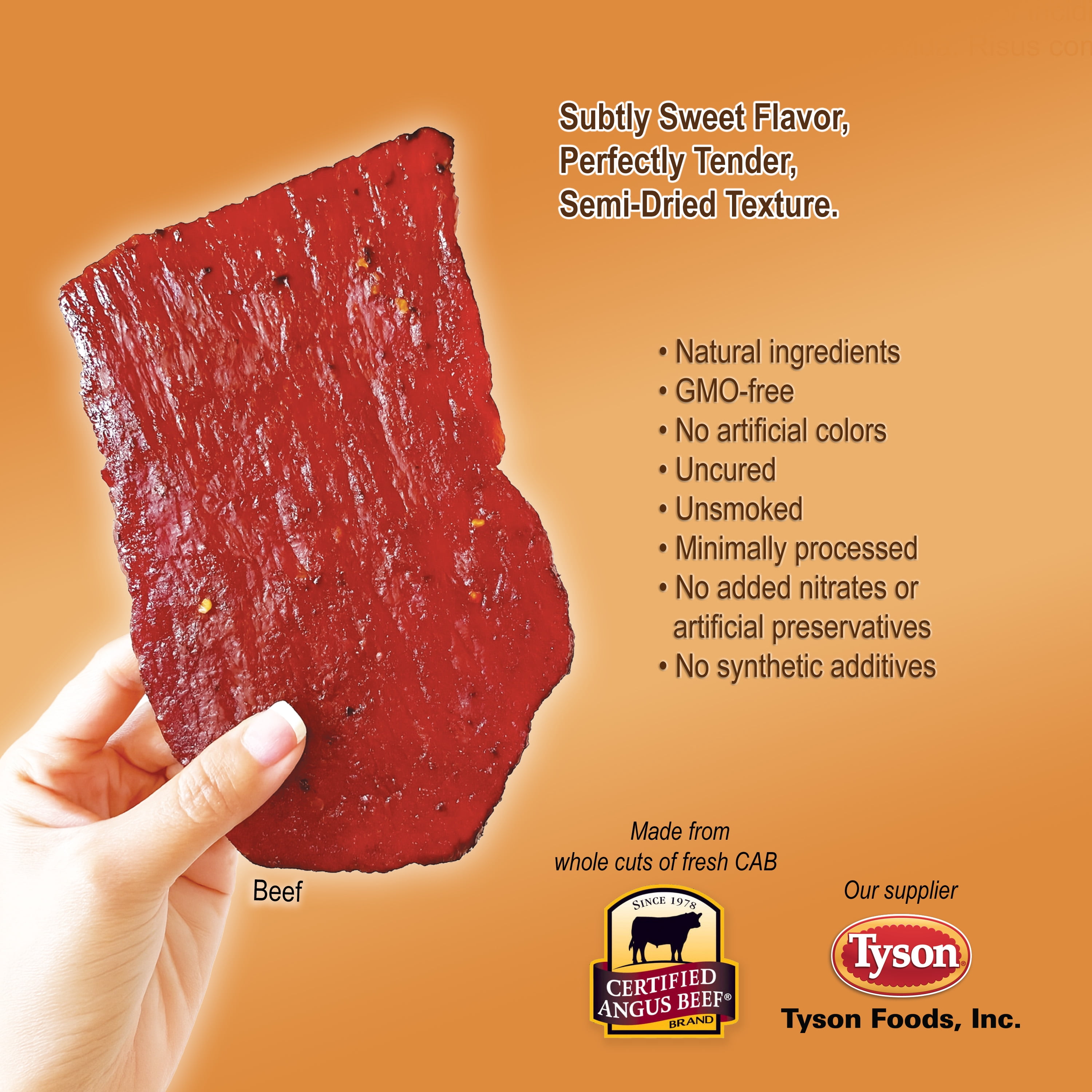 Singapore-Style Fire-Grilled Beef Jerky (Spicy Flavor 8 oz.) *Grilled Fresh to Your Order *Shipped the Same Day - L.A. Times "Handmade Gift" Winner