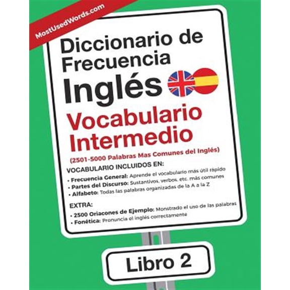 Pre-Owned Ingls Diccionario de Frecuencia - Ingls - Vocabulario Intermedio: 2501-5000 Palabras Mas Comunes del Ingles, Book 2, (Paperback)