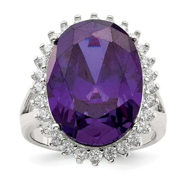 Roy Rose Jewelry Roy Rose Jewelry Sterling Silver Purple and Clear CZ
