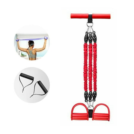 Pedal Puller Sit-ups Elastic Rope Multi-functional Arm Training Pedal Pull Rope Fitness Exerciser Rope for Home Use