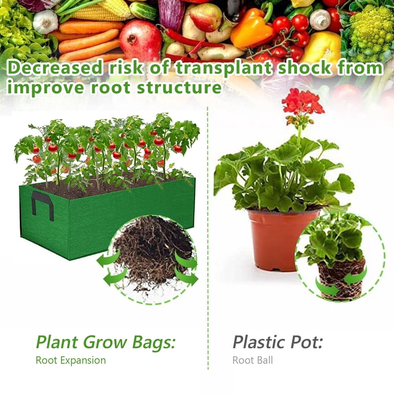 Tripumer 4-Pack Rectangular Raised Garden Beds, Green photo 5
