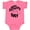 Hot Pink, variant on Inktastic Happy Father's Day Parent-Child Fist Bump Boys or Girls Baby Bodysuit