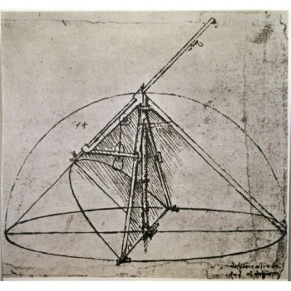 Posterazzi SAL2778411766 Measuring Instruments Leonardo Da Vinci 1452-1519 Florentine Poster Print - 18 x 24 in.