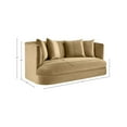 thumbnail image 3 of Meridian Furniture Alder Camel Velvet Loveseat, 3 of 16
