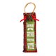 thumbnail image 1 of Bolsa Para Vino Navideña: Tela Estampada Con Cuadros Rojos Y Negros Y Lino Para Celebrar Las Fiestas, 1 of 3