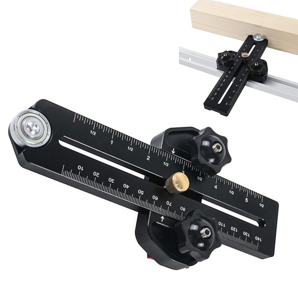 Black Thin Rip Jig Table Saw Jig Guide Fence Guide Narrow Strip Cuts Miter Slots