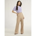 thumbnail image 2 of Scoop Women's and Women’s Plus Crepe High Rise Bootcut Suit Pants, Sizes 0-28, 2 of 2