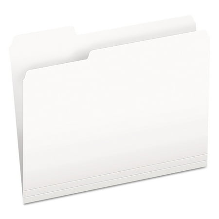 Pendaflex Colored File Folders 1/3 Cut Top Tab Letter White 100/Box 15213WHI
