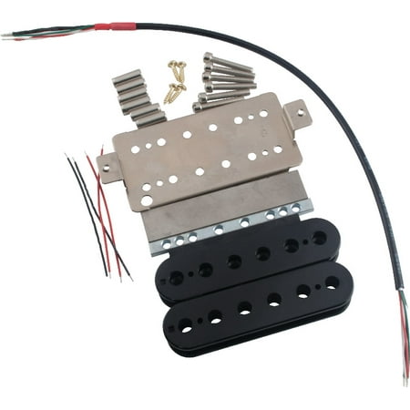 - Pickup Parts Set - Humbucker, Neck, Nickel cover and base plate