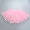 thumbnail image 2 of Hvobtty Girls' Princess Short Skirts, Toddler Half Skirts, Girls' Solid Color Elastic Waistband Mesh Skirt Dance Skirt Layered Princess Pink 1-3 Years, 2 of 4