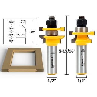 Yonico Large Rabbet Router Bit Set - 1