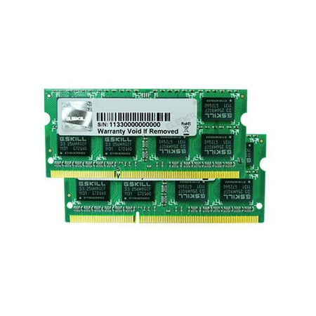 1066 Dual Channel - G.SKILL 4GB (2 x 2GB) DDR3 PC3-8500 1066MHz Dual Channel Kit Laptop Memory Model F3-8500CL7D-4GBSQ