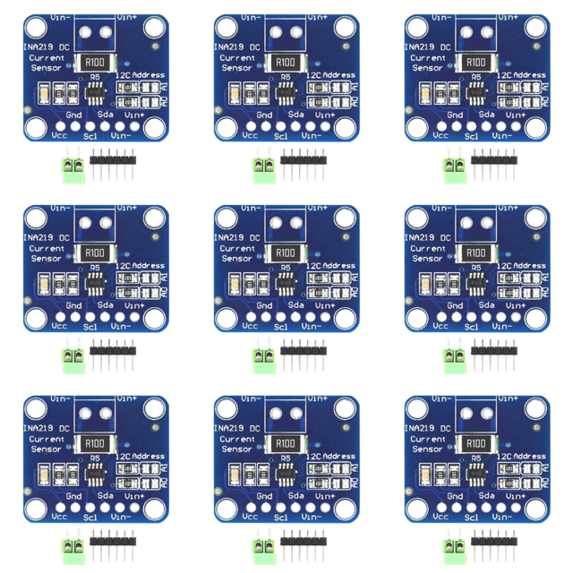 Módulo de sensor MCU-219 INA219 Desconexión de monitoreo de energía de corriente bidireccional