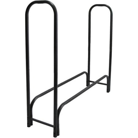 Contemporary Black Log Rack - Pleasant Hearth Heavy Duty Log Rack