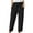 Black, variant on Bigersell Flare Pants for Women Full Length Pants Fashion Women Casual Summer Wear Pants Solid Color Cotton And Linen Trousers Flare Pants for Ladies