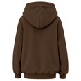 thumbnail image 5 of Pet Pouch Hoodie for Women Dog Carrier Sweatshirt Oversized Casual with Kangaroo Pocket Solid Color Long Sleeve Fleece Pullover Button Neck Small Pet Carrier Hoodie Large Pet Pouch, 5 of 5