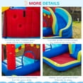 thumbnail image 6 of Outsunny 4 in 1 Inflatable Bounce House with Slide, Climbing Wall, and Pool or Ball Pit, Jumping Castle, Four Fun Activities, Water Bounce House for Kids, 6 of 9