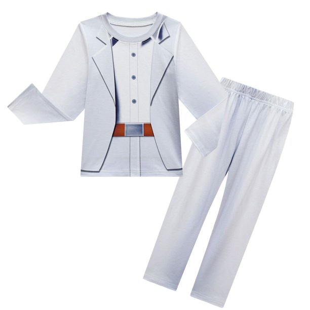 Moonsky The Bad Guys 2 Costume Mr. Wolf Cosplay Blazer Uniform Full Set Outfits Adults Halloween Costumes Fancy Dress Birthday Christmas Theme Party Cosplay Suit for boy and girl(110#White)