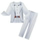 thumbnail image 1 of Moonsky The Bad Guys 2 Costume Mr. Wolf Cosplay Blazer Uniform Full Set Outfits Adults Halloween Costumes Fancy Dress Birthday Christmas Theme Party Cosplay Suit for boy and girl(110#White), 1 of 5