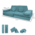 thumbnail image 4 of Dundy Plus Sillón de Actividades Modular Infantil, Sofá de Piso para Niños y Adultos, Juego para Niños y Bebés con 8 Piezas. (Aqua), 4 of 7