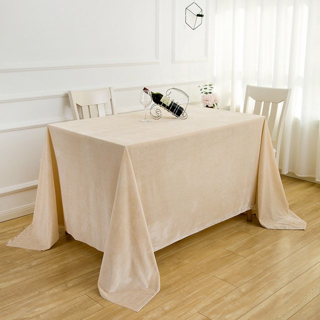 Gold Cloth Tablecloth Fabric Flannel Sign-in Tablecloth Stall Tablecloth Conference and Exhibition Flannel Tablecloth Thickened Tailstock