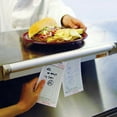 thumbnail image 2 of San Jamar CK6536A Aluminum 36 Slide Check Rack", 2 of 2